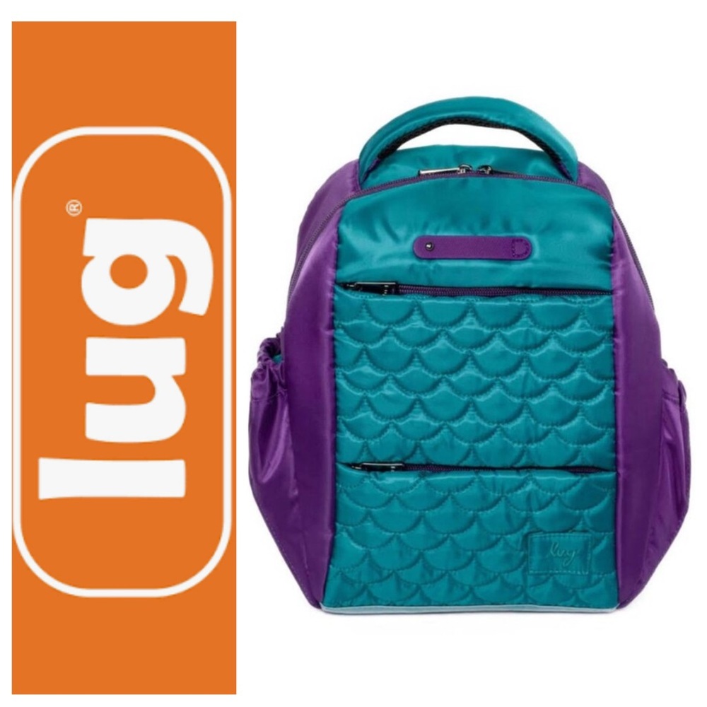 Lug Hopper Shorty Backpack - Mermaid Teal and Purple